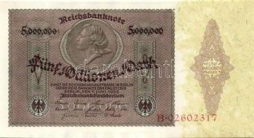Német Birodalom / Weimari Köztársaság 1923. 5.000.000M T:I