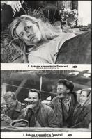 cca 1972 ,,A katona visszatért a frontról" című szovjet film jelenetei és szereplői, 20 db vint...