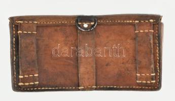 Svájci katonai tölténytáska. Bőr, jelzett, 1945 Jó állapotban 19x10 cm