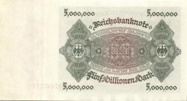 Német Birodalom / Weimari Köztársaság 1923. 5.000.000M T:I