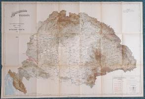 Viczián Ede:  Magyarország vízierői. A m. kir. földmívelésügyi minister megbízásából.  Budapest, 1913. Pallas Rt. 315 + [5] p. + 1 térkép (színes) + 4 melléklet (2 kihajtható táblázat, 2 kihajtható térkép, ebből egy színes, egy képszínnyomású).  Viczián Ede (1872-1931) építőmérnök, a szolnoki Folyómérnöki Hivatal, később a Földmívelési Minisztérium tisztségviselője, a soroksári Duna-ág vízszabályozása tervezőjének vízenergetikai monográfiája először 1905-ben jelent meg, 2500 példányban. A szerző a második kiadás idejére, melyből példányunk is való, átszerkesztette a munkát, új mérési adatokkal egészítette ki, valamint a törvényi szabályozás 1913. évi változatát is belefoglalta művébe. A kiadványhoz két kihajtható táblázat, valamint két térkép csatlakozik: ,,Magyarország vízierői 1897-1903 általános fölvétel'' címmel (színes litográfia, mérete: 705x1060 mm), illetve ,,Magyarország vízierői 1897-1903 évi fölvételének körébe volt vízmérczeállomások átnézeti térképe" cíímel (kétszínnyomású kőnyomat, mérete: 390x525 mm).  (A magyar királyi földmívelésügyi minister kiadványai, 11. szám.)  Kiadói egészvászon kötésben, a gerincen egykori katalóguscímkével. Jó példány.