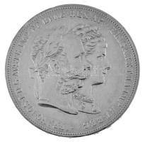 Ausztria 1879. 2G Ag "I. Ferenc József és Erzsébet / Ezüstlakodalom" T:XF ph / Austria 1879. 2 Gulden Ag "Franz Joseph and Elisabeth / Silver Jubilee" C:XF edge error Krause X#M5