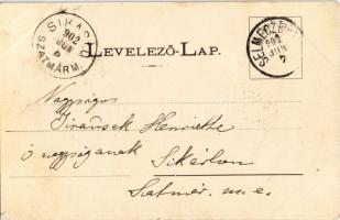 1902 Selmecbánya, Schemnitz, Banska Stiavnica; Szentháromság szobor, Lipták Károly üzlete. Joerges /...