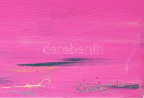 Tófalvi László (Lamó, 1973-): Egy szál rózsa. Akrill, vászon, jelzett. Hátoldalán autográf feliratta...