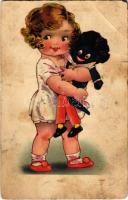 1943 Girl with toy. Cellaro "Dolly-Serie" (EB)