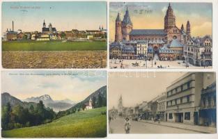 21 db RÉGI külföldi város képeslap vegyes minőségben / 21 pre-1945 European town-view postcards