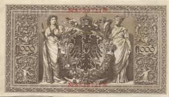 Német Birodalom / Császárság 1910. 1000M (9x) egymás utáni sorszámokkal T:II+ egyszer hajtva, törve ...