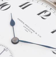 Patek Philippe nyitott zsebóra jelzett számlap, jelzett szerkezet, szerkezetszám: 170030. Későbbi fé...