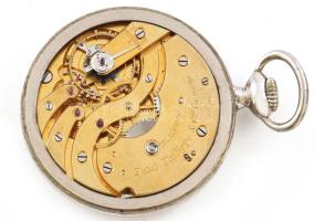 Patek Philippe nyitott zsebóra jelzett számlap, jelzett szerkezet, szerkezetszám: 170030. Későbbi fé...