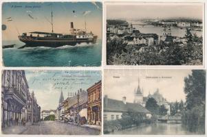 21 db RÉGI történelmi magyar város képeslap vegyes minőségben / 21 pre-1945 historical Hungarian town-view postcards