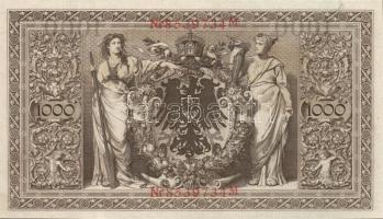 Német Birodalom / Császárság 1910. 1000M (9x) egymás utáni sorszámokkal T:II+ egyszer hajtva, törve ...