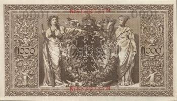 Német Birodalom / Császárság 1910. 1000M (9x) egymás utáni sorszámokkal T:II+ egyszer hajtva, törve ...