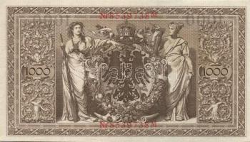 Német Birodalom / Császárság 1910. 1000M (9x) egymás utáni sorszámokkal T:II+ egyszer hajtva, törve ...