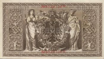 Német Birodalom / Császárság 1910. 1000M (9x) egymás utáni sorszámokkal T:II+ egyszer hajtva, törve ...