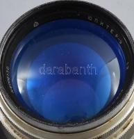 Jupiter 9 1/2 F=8,5 fényképezőgép objektív, kissé karcos lencsével