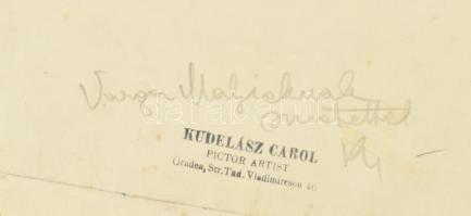 Kudelász Károly (1896-1973): Erdélyi táj. Akvarell, papír, jelezve balra lent, hátoldalán a művész p...