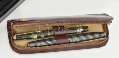 6 darab toll, közte Senator, részük Rotring fémdobozban