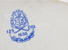 Herendi Viktória mintás cipőcske. Kézzel festett, jelzett, hibátlan, h: 10,5 cm