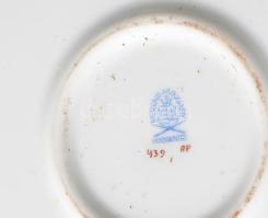 Herend Apponyi purpur mintás tortatál. Jelzett, kézzel festett, hibátlan, d: 37 cm