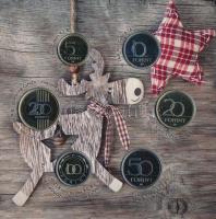 2022. 5Ft-200Ft (6xklf) "Boldog Karácsonyt" forgalmi sor dísztokban T:PP