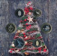 2022. 5Ft-200Ft (6xklf) "Boldog Karácsonyt" forgalmi sor dísztokban T:PP