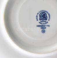 Bohemia Henriette hagymamintás kávés készlet. Jelzett, hibátlan, teljes