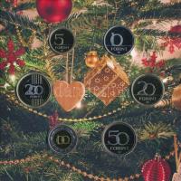 2019. 5Ft-200Ft (6xklf) forgalmi sor + "Boldog Karácsonyt" Cu-Zn emlékérem, dísztokban T:P...