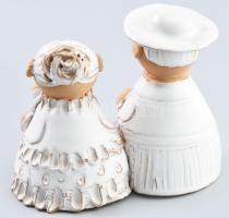 Antalfiné Szente Katalin: Fehér család. Jelzett, hibátlan , m: 10x11 cm