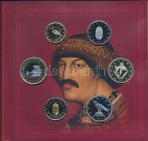 2018. 5Ft-200Ft (6xklf) forgalmi sor + "Albert aranyforintja" jelzett, aranyozott Ag utánv...