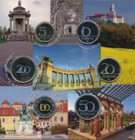 2015. 5Ft-200Ft (6xklf) forgalmi sor szettben + 50Ft Cu-Ni "Nemzeti és Történelmi Emlékhelyek&q...