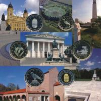 2015. 5Ft-200Ft (6xklf) forgalmi sor szettben + 50Ft Cu-Ni "Nemzeti és Történelmi Emlékhelyek&q...