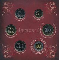 2014. 5Ft-200Ft (6xklf) forgalmi sor szettben + 2014. "Mária aranyforint" aranyozott Ag, j...