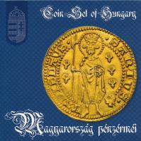 2013. 5Ft-200Ft (6xklf) forgalmi sor szettben + 2013. "I. Lajos aranyforintja" aranyozott Ag, jelzett utánveret (3,49g/0.999/20mm) T:PP belső tokon a ragasztás elengedett