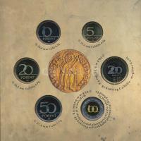 2012. 5Ft-200Ft (6xklf) elsőnapi veret, "Az első magyar aranyforint" forgalmi sor dísztokb...