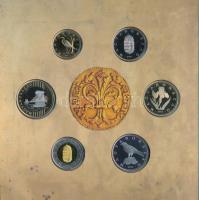 2012. 5Ft-200Ft (6xklf) elsőnapi veret, "Az első magyar aranyforint" forgalmi sor dísztokb...