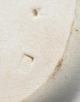 S.S. Belle of Dunkerque angol gőzhajóról származó fajansz tálaló tál. A hajó emblémájával. Máz alatt...