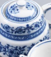 H&C Schlaggenwald antik 10 darabos kávéházi porcelán kávés szett. Jelzett, egyik fedőn csorbával