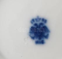 H&C Schlaggenwald antik 10 darabos kávéházi porcelán kávés szett. Jelzett, egyik fedőn csorbával