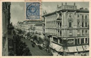 Warsaw Marszalkowska street with trams
