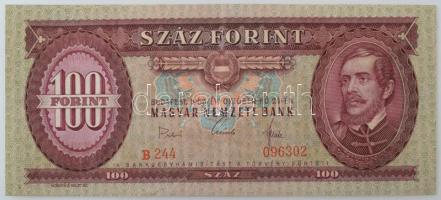 1968. 100Ft (2x) kis- és nagyméretű aláírásváltozatok! T:XF,F
Adamo F32