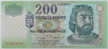 2001. 200Ft "FC 9229351" T:F Adamo F53A