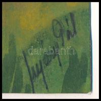 Nyáregyházi báró Nyáry Pál (?-?): Erdő. Akvarell, papír. Jelezve jobbra lent. Kartonra kasírozva. 11...