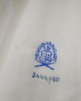 Herend Viktória mintás nagyméretű kagyló alakú kínáló. Jelzett, kézzel festett, hibátlan, 23x22 cm