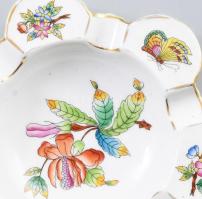 Herend Viktória mintás hamuzó, Jelzett, kopással, d: 15 cm