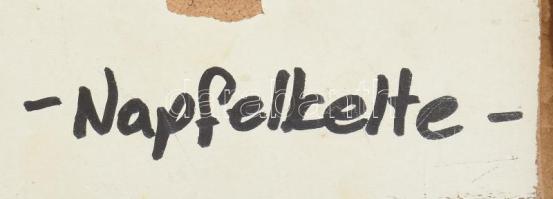 MCP jelzéssel: Vitorlások. Olaj, farost. 35x25 cm. Fakeretben