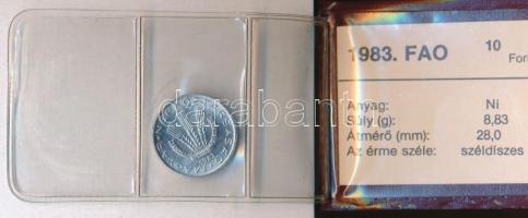 1983. 20f Al + 5Ft Ni + 10Ft Ni "FAO" sor, eredeti tokban, tanúsítvánnyal + 1983. 100Ft Cu...