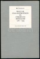 Baán Kálmán: Magyar családtörténeti és címertani irodalom 1561-1944. - - gyűjtését javította és kiegészítette: Kóczy T. László és Gazda István. Tudománytár. Bp., 1984, Könyvértékesítő Vállalat. Kiadói egészvászon-kötés. Megjelent 3000 példányban.