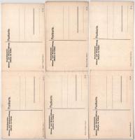 RUDOLF KRISTEN - 92 db különböző első világháborús osztrák-magyar katonai humoros karikatúra képesla...