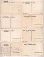 RUDOLF KRISTEN - 92 db különböző első világháborús osztrák-magyar katonai humoros karikatúra képesla...