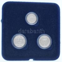 1917. 10f Ag utánveret (2,40g/0.999) + 1918. 50f Ag utánveret (3,45g/0.999) + 1917. 1K Ag utánveret ...